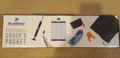 Academy Football Coach’s Packet Pump – Tee – Whistle Clipboard Mesh Sack Kit