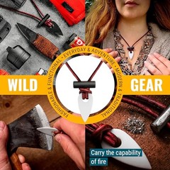 Spark Necklace – Functional & Stylish Fire Starter Waypoint Zirconia White