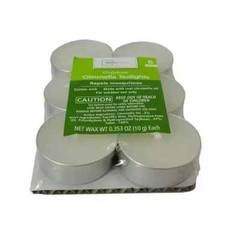 Citronella Tea Light Candle Outdoor 6 Pack Mainstays Home Essential Brands