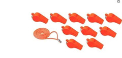 Seachoice Marine Safety Whistle-Orange Plastic with Lanyard