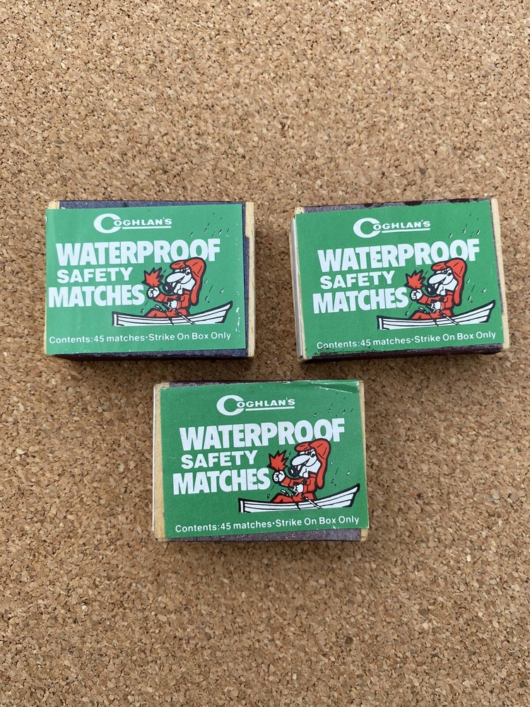 Three Boxes of Coghlan’s Waterproof Safety Matches