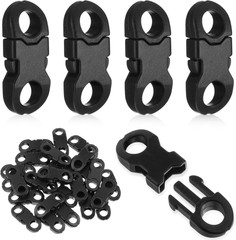 25 Pcs Mini Safety Breakaway Buckles,6Mm Side Release Plastic Buckle Paracord