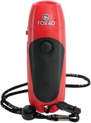 Fox 40 3-Tone Electronic Whistle, Red