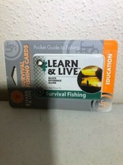 UST Learn & Live – Fire Building PLUS Survival Fishing Cards- – NEW