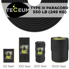Paracord Rope 550 lb 4mm – Parachute Cord – Utility Camping Rope | 550 Paracord
