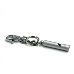 5 pc Metal Wilderness Survival Whistle Key Chain Durable Outdoor Safety Gear NEW