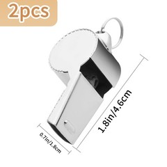 Bsofing Whistle, Coaches Whistle with Lanyard, for Coaches, 2PCS