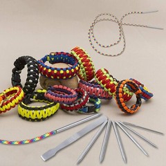 Stainless Steel Paracord FID Set Lacing Stitching Needles &Smoothing Tool 7-Pack