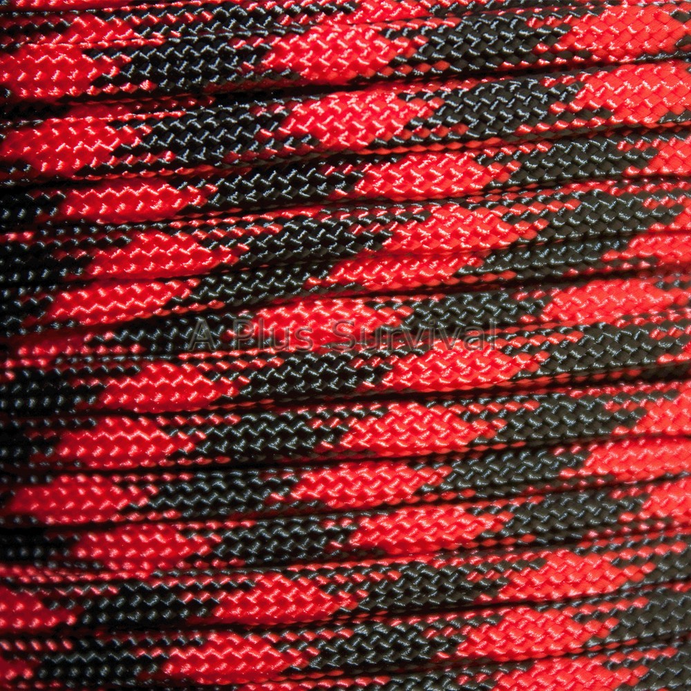Black Widow Paracord 100 Foot 550 lb Bracelet Camping Survival Kit Rope Cord