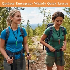 140 Pcs Emergency Whistle with Keychain, Aluminum Emergency Survival Whistle