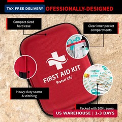 Protect Life Survival First Aid Kit for Home/Business, Camping Survival Kits | M