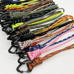 10lots Paracord Weave Handmade Keychains Lanyard Buckles Car Trinkets Key Holder
