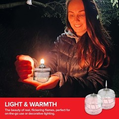 Hour Candles Pack of 12 Long Burning Emergency for Power Outages Storm Preparedn