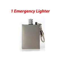 3 Lighter Flint Magnesium Emergency Fire Starter Camp Survival Refill Waterproof