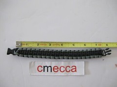 550 Paracord Survival Bracelet Cobra Black/Foliage Green Camping Tactical