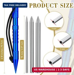Paracord Knotters Tool Marlin Spike With 3 Pieces FID, Stainless Steel Needle, L