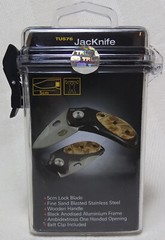 TU576 TRUE UTILITY JACKNIFE POCKETKNIFE ONE HAND OPENING REAL HARD WOOD HANDLE
