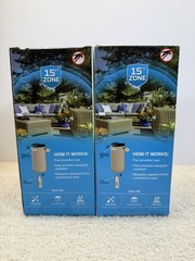 THERMACELL Mosquito Repellent Zone Device 15ft No Spray Scent Free NEW 2 Pack