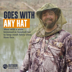 Mosquito Head Net Mesh Face Cover – Bug Face Netting Protection against Gnats, M