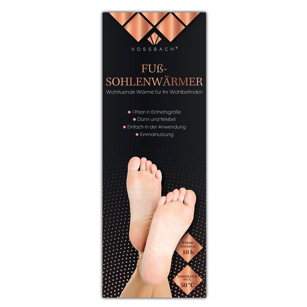 24 Paar VOSSBACH Fußsohlenwärmer 10 Stunden Einlegesohlen Schuhwärmer Fußwärmer