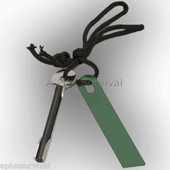 Premium Quality Survival Flint Fire Starter Small Keychain Striker Survival Kit