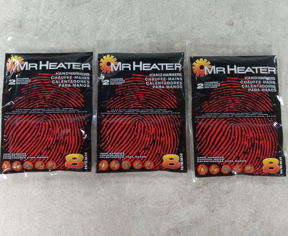 Mr. Heater Hand Warmers 3 x 2-Pack 8hrs Air Activated