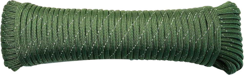 Paracord Rope, Reflective III Parachute Cord 7 Strand Core 550lb, 100ft Army Gre