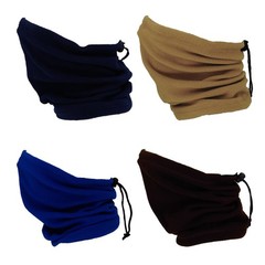 SMEHCF 4 One Size, 4pcs Neck Gaiter Khaki Royal Blue Coffee Navy