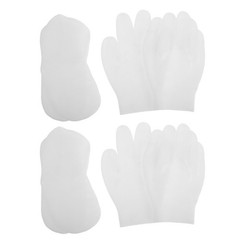 8 Pcs Moisturizing Heel Socks for Women Soft Silicone Dry Cracked Foot