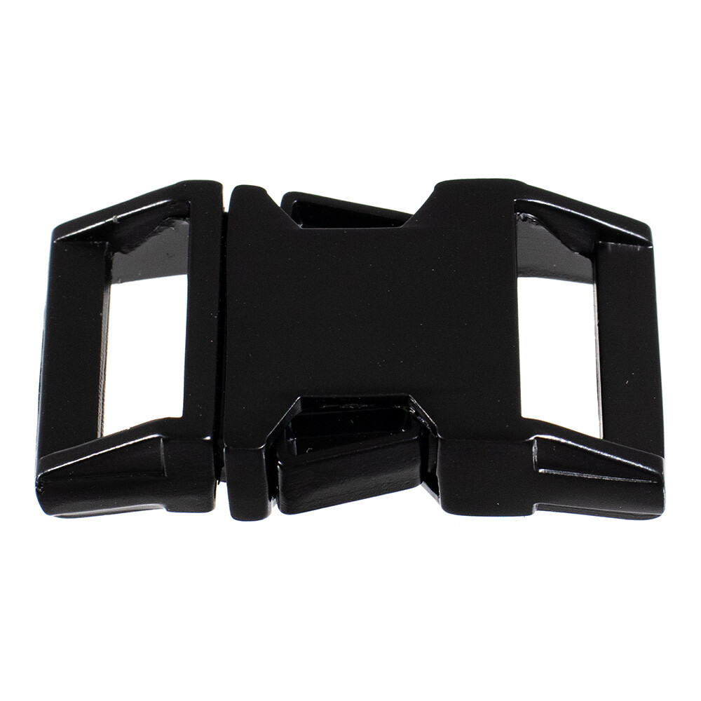 Paracord Planet Black Powder Coated 5/8 Inch Metal Buckle | Strong and Durable