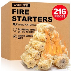 216 PCS Fire Starter Kit – Compact Gear for Campfire, BBQ, Fireplace & Smoker