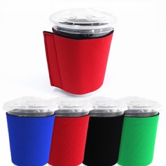 Non slip Neoprene Cup Sleeves Heat Insulation Comfortable Grip Reusable