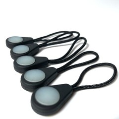 5x Glow In The Dark Zipper Pulls | Cord Jacket Bag Coat Tent Pulls | Long Glow