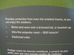 Coghlan’s No-See-Um Head Net – Ultra Fine Mesh Netting 2507 – Hat Not Included