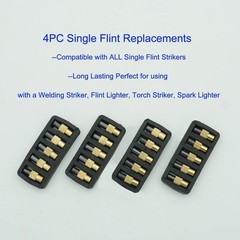GUTIMORE Flint Striker Spark Lighter Kit, 2PC with 20 Flint Replacements
