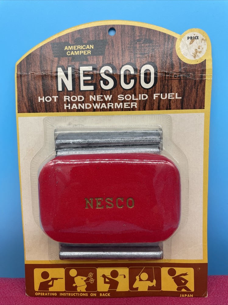 Vintage American Camper Pocket Hand Warmer W/ Drawstring Felt Bag NEW SEALED