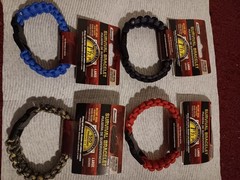 4 X New SecureLine Lehigh Survival Bracelet Military Grade Nylon Paracord Large