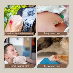 50PCS Medical Alcohol Disposable Emergency Cotton Stick Iodine Disinfected Swab