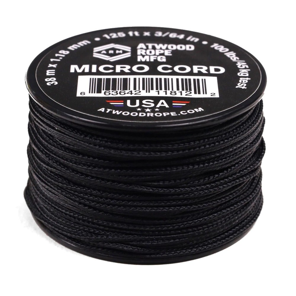 ATWOOD USA braided Micro Cord 1.18mm 28 colours small batch – 5m, 10m, 20m, 38m