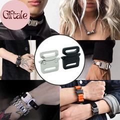 Paracord Bracelet Buckles 2 Pack Metal Side Quick Release Tactical Belt Buckle D