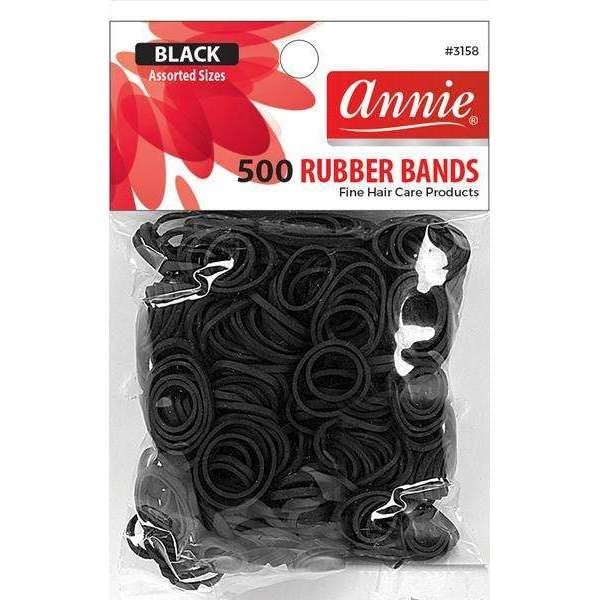 Annie Rubber Bands Asst Size 500Ct Black B005EWHREQ