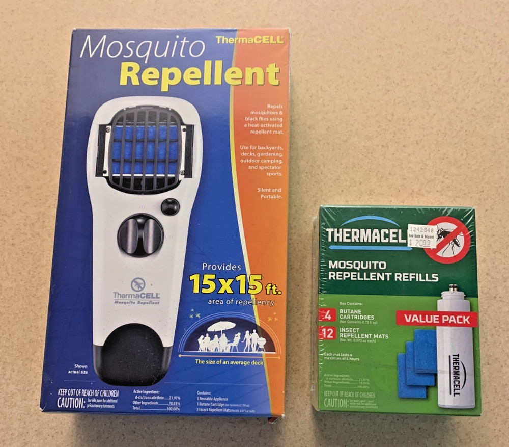 Thermacell Mosquito repellent wand w/1 box 4 refills 12 mats