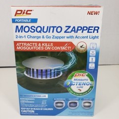 PIC Portable Mosquito Zapper  2-in-1 Charge & Go Zapper with Accent Light