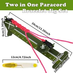 UCEHIPAW Paracord Bracelet Kit with Adjustable Length Jig Multicolor