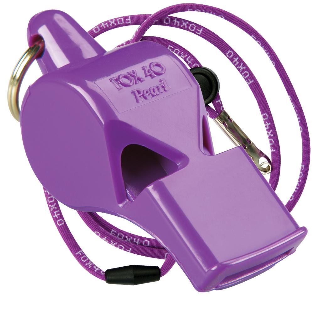 PURPLE Fox 40 PEARL Whistle Official Coach Safety Alert Rescue FREE LANYARD