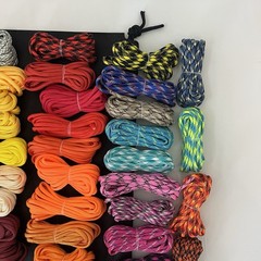 76 Colord 550 Paracord Combo Crafting Kit Survival Parachute Cord Making 10ft Ea
