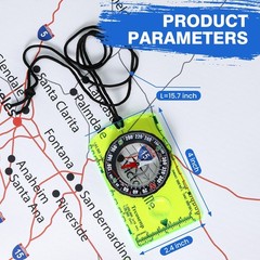 Multifunctional Waterproof Orienteering Compass Mini Portable Survival Compas…