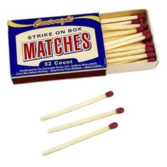 Cartwright, Strike On Box Pocket Matches, Premium Quality, 32 Count, for Fire…
