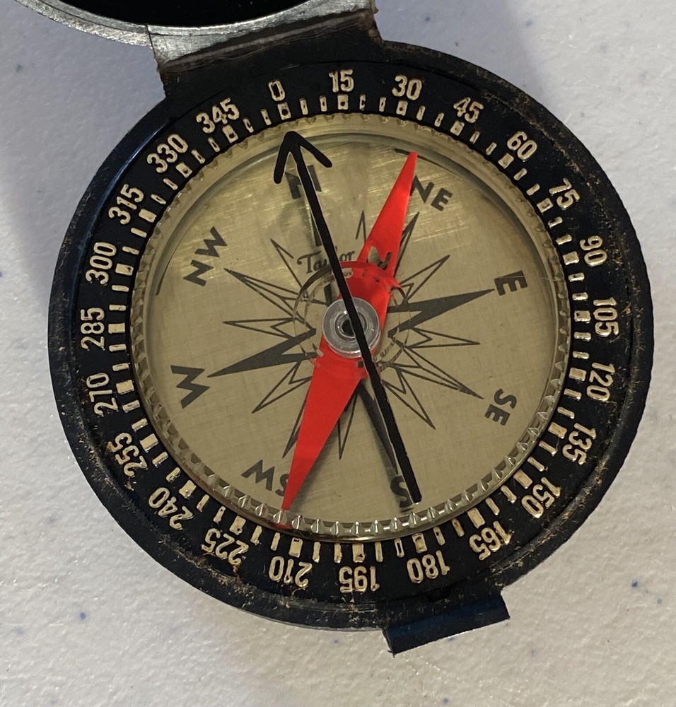 Hiking Compass Made in USA Taylor Instruments Companies USA