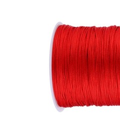 100M x 0.8mm Nylon Chinese Knot Cord Rattail Macrame Shamballa Thread String Red
